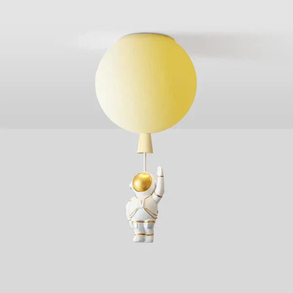 Przytulia Dom | Lampa Sufitowa LED Księżyc i Astronauta – Dekoracyjny Plafon E27