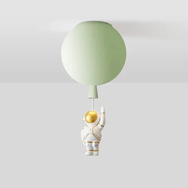 Przytulia Dom | Lampa Sufitowa LED Księżyc i Astronauta – Dekoracyjny Plafon E27