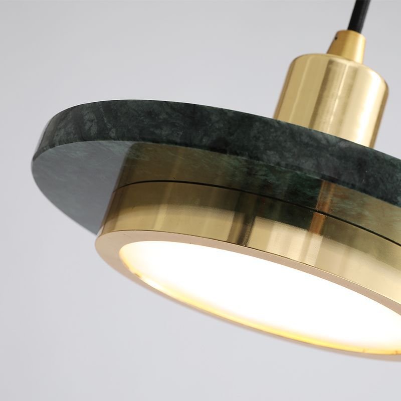 Przytulia Dom | Nowoczesna Lampa Wisząca LED Marmur – Designerska Lampa Sufitowa 20 cm