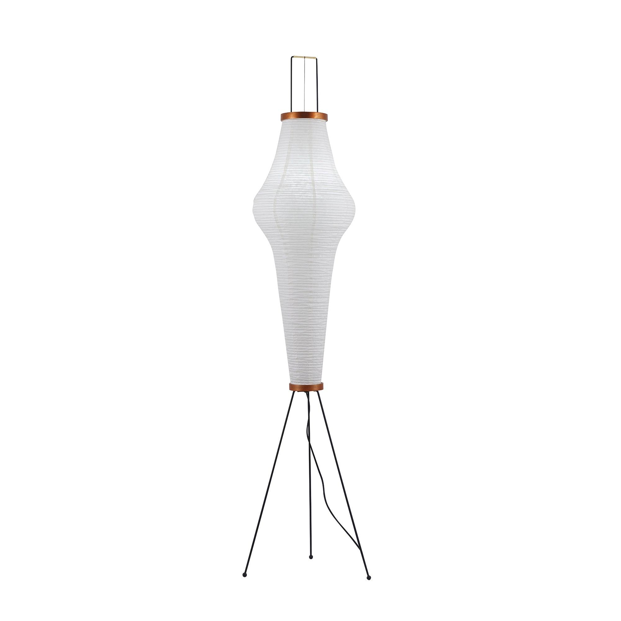 Przytulia Dom | Lampa Podłogowa z Papieru Ryżowego E27 – Designerska Lampa Stojąca Styl Japandi