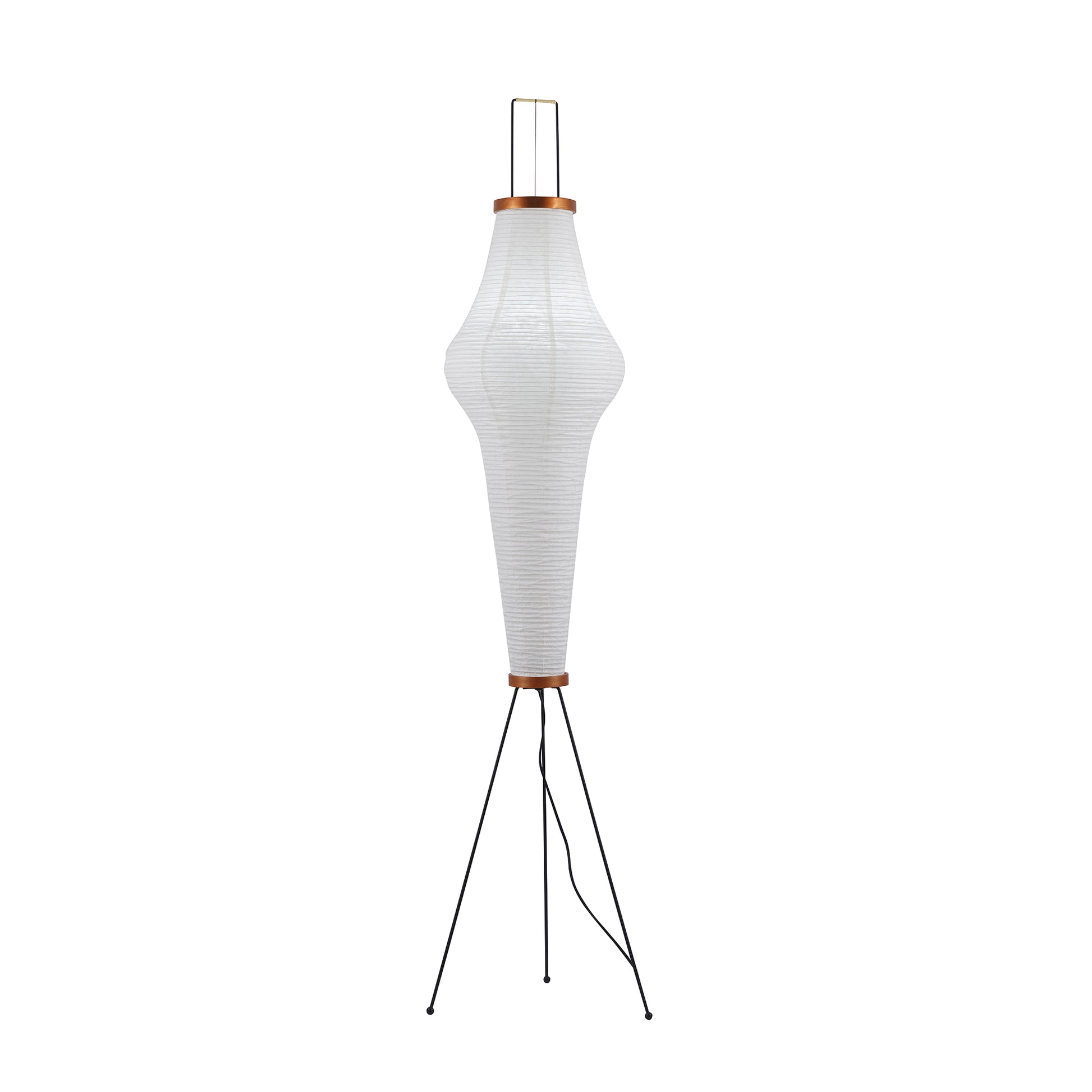 Przytulia Dom | Lampa Podłogowa z Papieru Ryżowego E27 – Designerska Lampa Stojąca Styl Japandi
