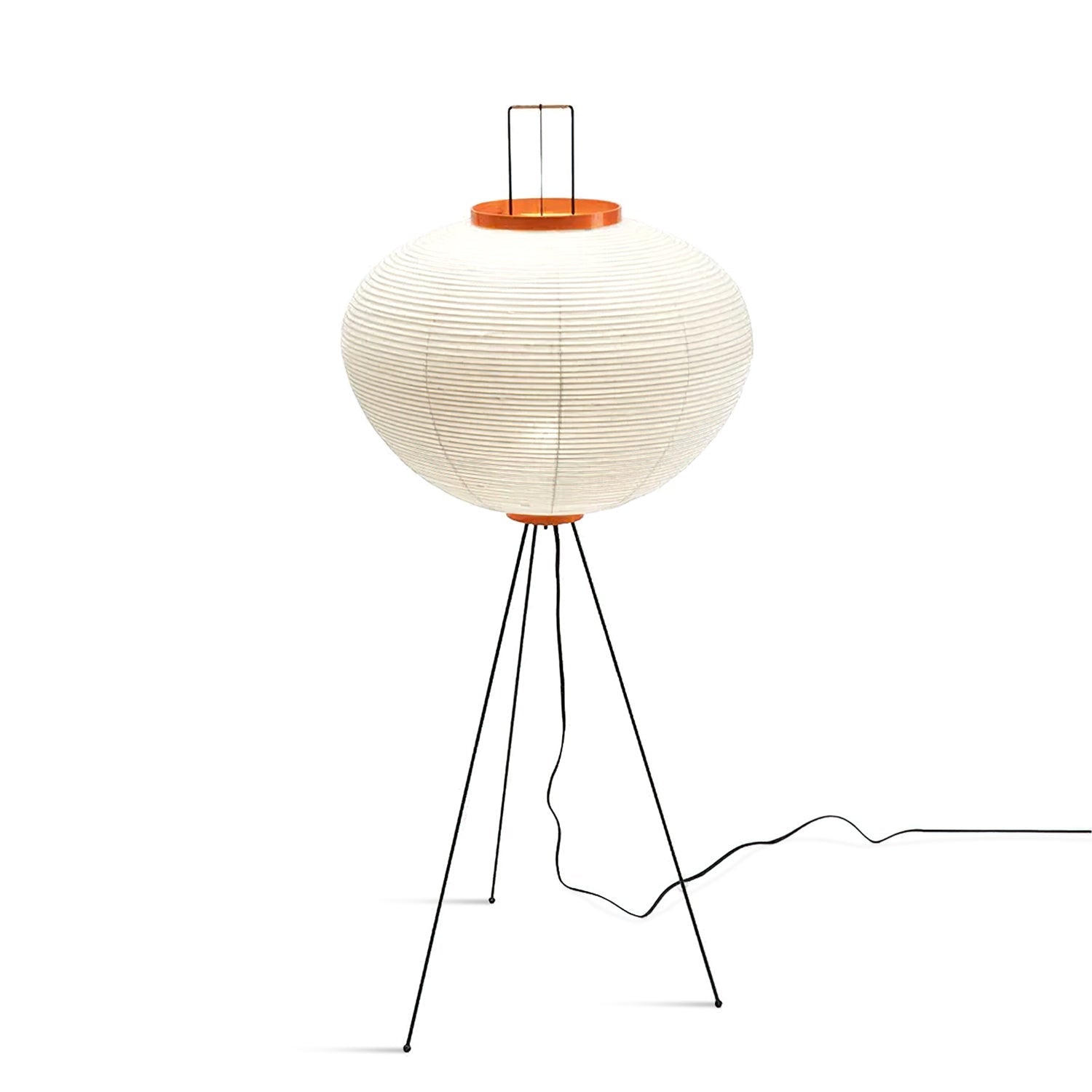 Przytulia Dom | Lampa Podłogowa z Papieru Ryżowego E27 – Designerska Lampa Stojąca Styl Japandi