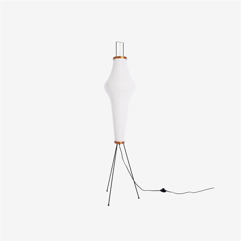 Przytulia Dom | Lampa Podłogowa z Papieru Ryżowego E27 – Designerska Lampa Stojąca Styl Japandi