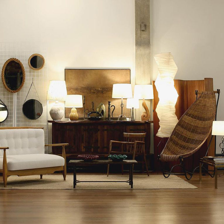 Przytulia Dom | Lampa Podłogowa z Papieru Ryżowego E27 – Designerska Lampa Stojąca Styl Japandi