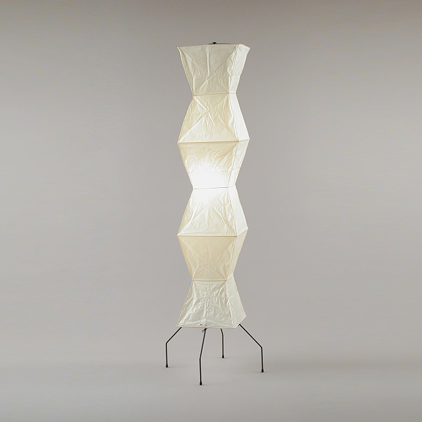 Przytulia Dom | Lampa Podłogowa z Papieru Ryżowego E27 – Designerska Lampa Stojąca Styl Japandi