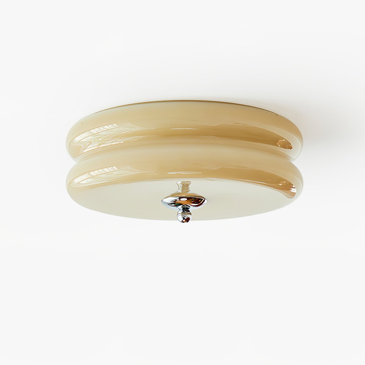Przytulia Dom | Art Deco Vintage Lampa Sufitowa LED 24W – Plafon Szklany 3000K–6000K
