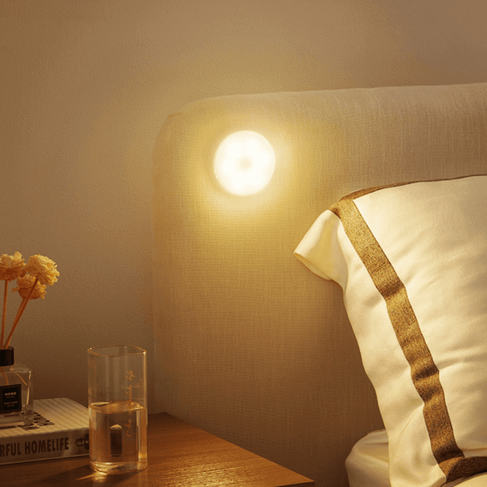 Przytulia Dom | Lampa LED z Czujnikiem Ruchu – Bezprzewodowa Lampka 8 cm USB/Baterie