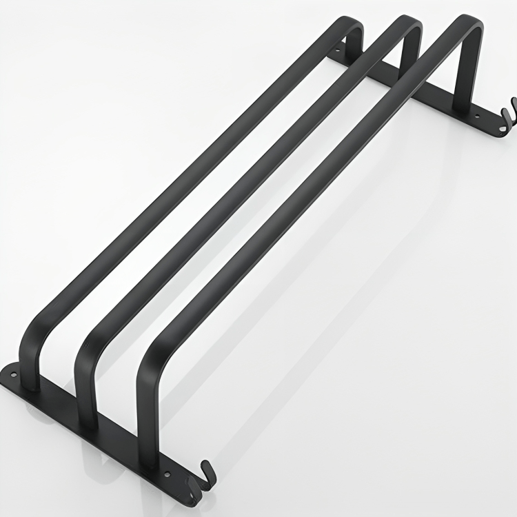 Przytulia Dom | Aluminiowy Wieszak na Ręczniki – Ścienny Suszarkowy Stojak Łazienkowy 40 cm / 60 cm