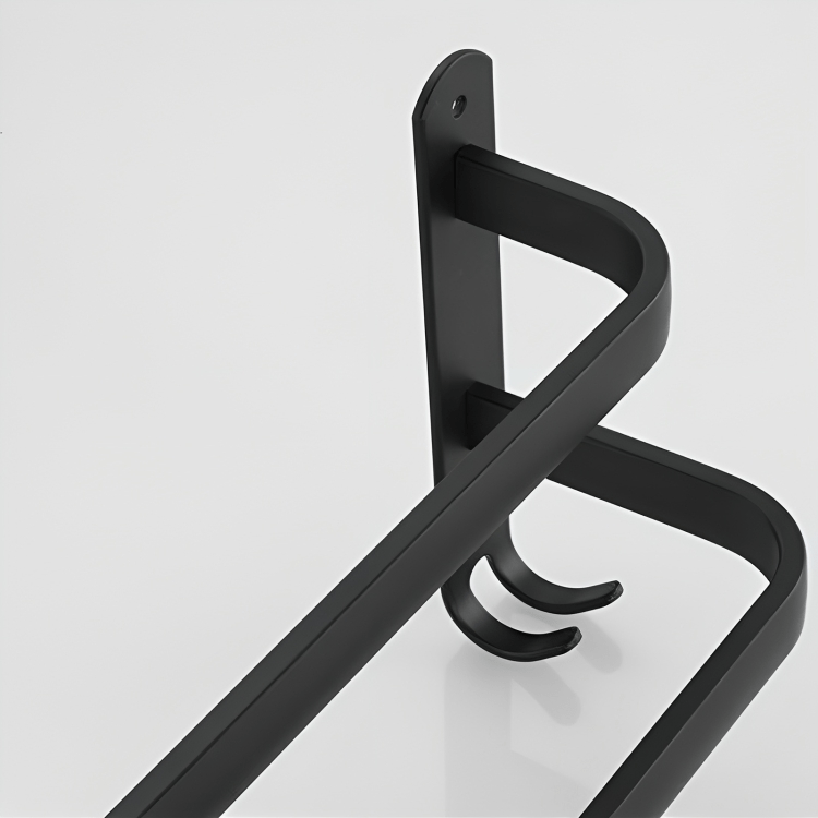 Przytulia Dom | Aluminiowy Wieszak na Ręczniki – Ścienny Suszarkowy Stojak Łazienkowy 40 cm / 60 cm