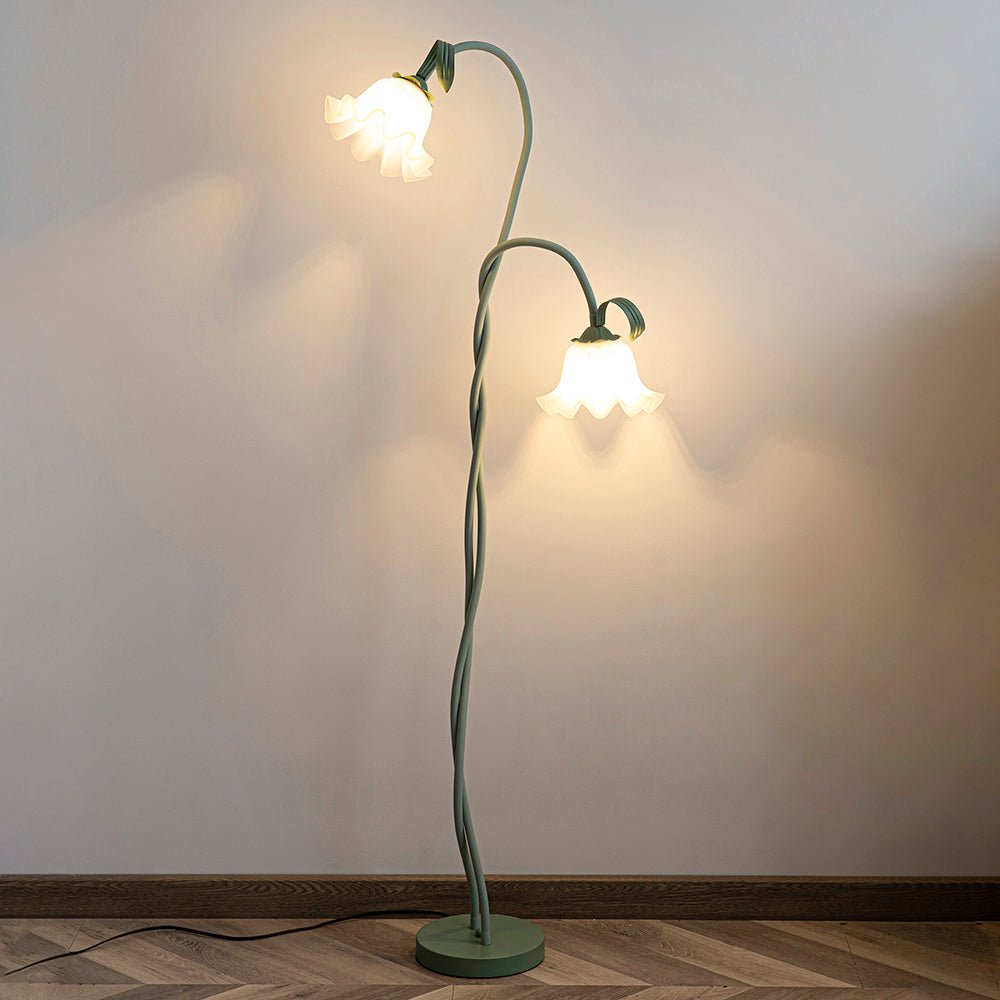 Przytulia Dom | Lampa Podłogowa LED E27 – Designerska Lampa Stojąca Kwiaty (2/3 Punkty)