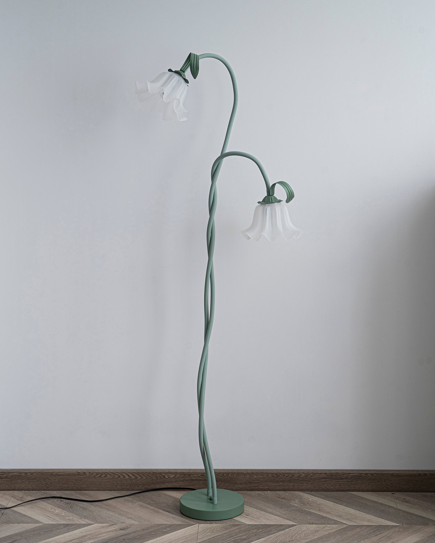 Przytulia Dom | Lampa Podłogowa LED E27 – Designerska Lampa Stojąca Kwiaty (2/3 Punkty)