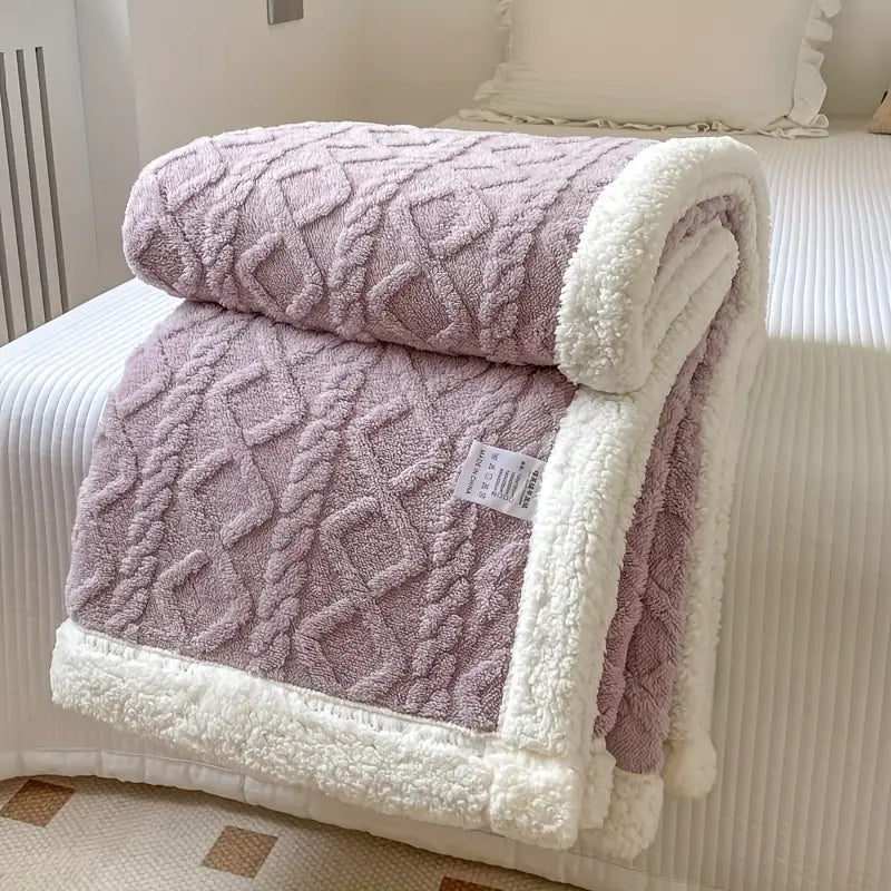 Przytulia Dom | CozySherpa Koc Sherpa Fleece – Miękki Koc do Salonu na Sofę i Łóżko