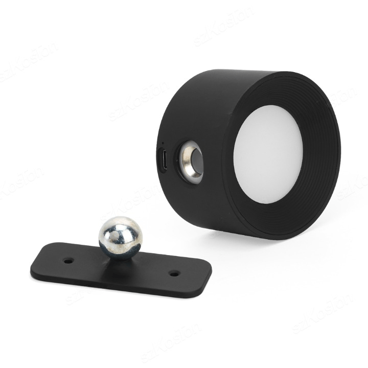 Przytulia Dom | Bezprzewodowa Lampa Ścienna LED – Regulowana 360° Lampka Dimmable USB