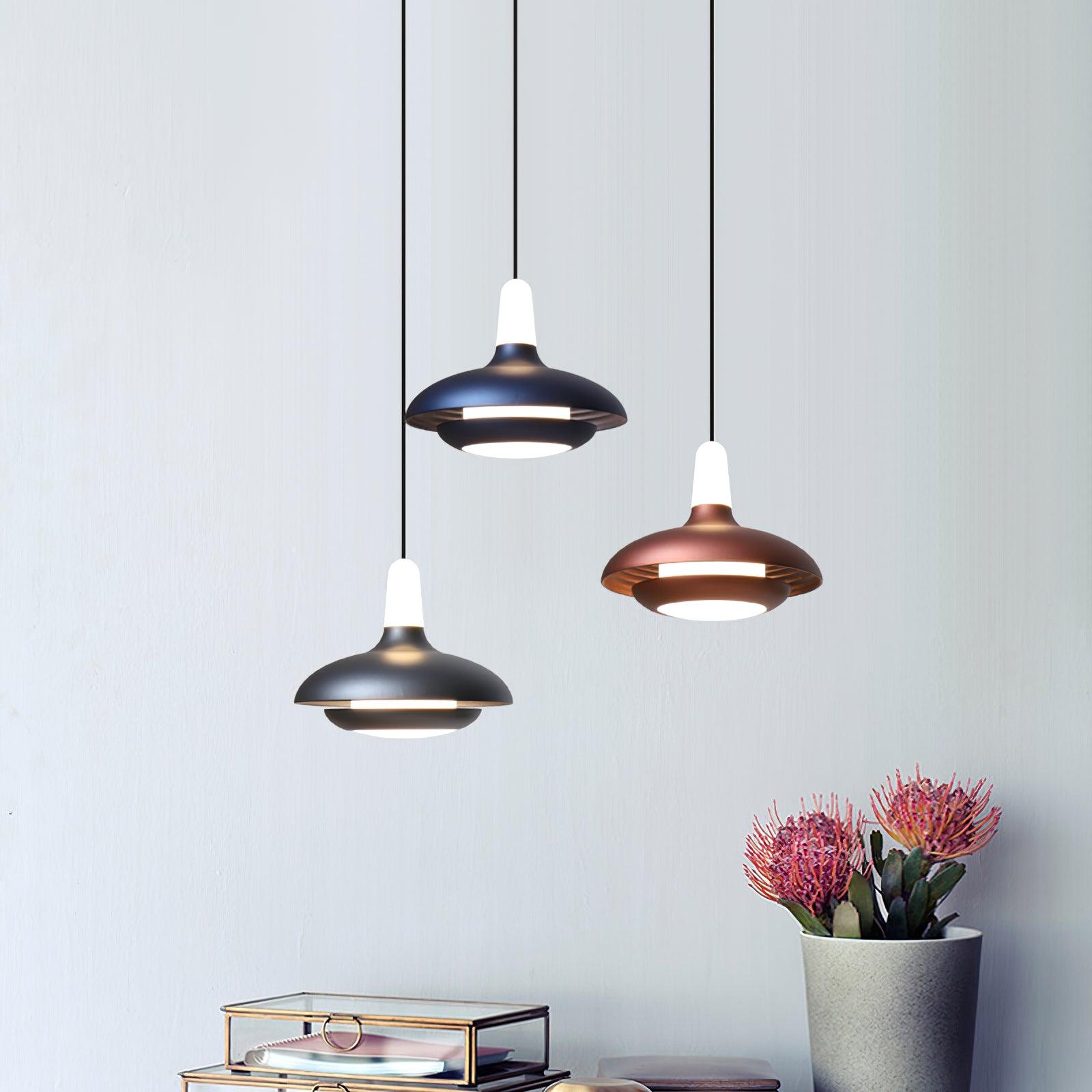 Przytulia Dom | Fiji Lampa Wisząca LED 9W – Nowoczesna Lampa Sufitowa 3000K–6000K