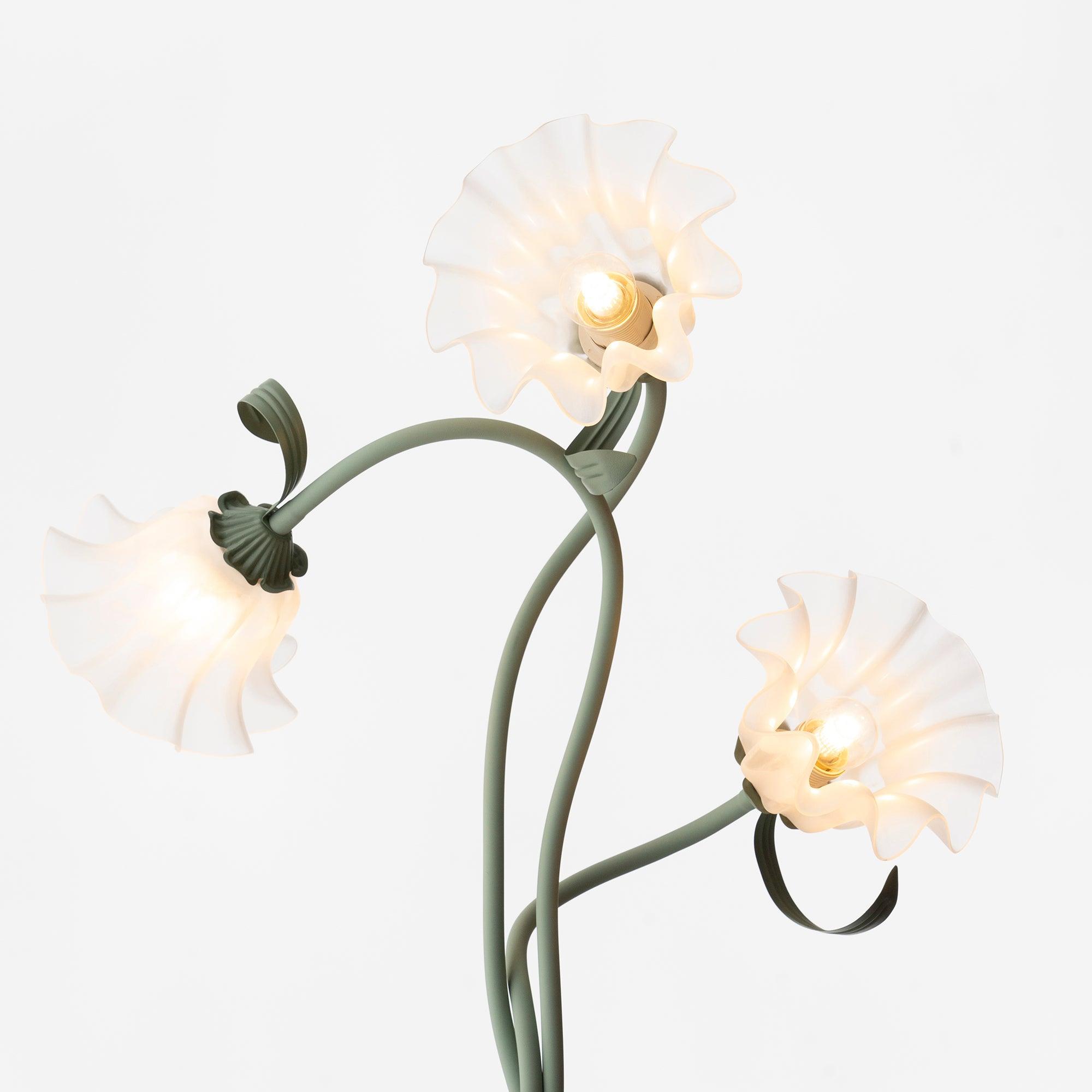 Przytulia Dom | Lampa Podłogowa LED E27 – Designerska Lampa Stojąca Kwiaty (2/3 Punkty)