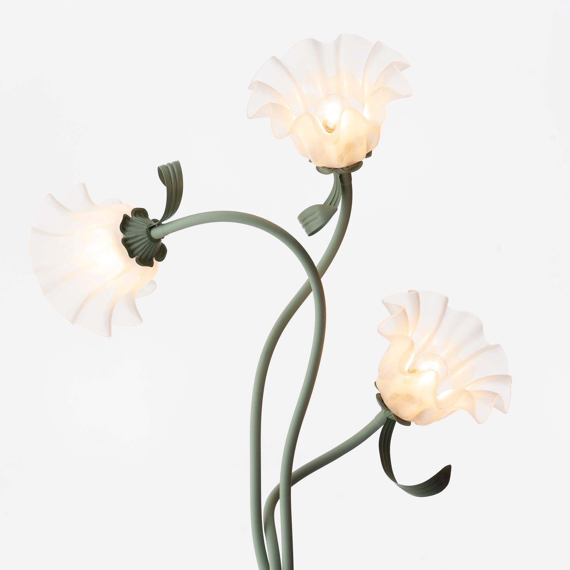 Przytulia Dom | Lampa Podłogowa LED E27 – Designerska Lampa Stojąca Kwiaty (2/3 Punkty)