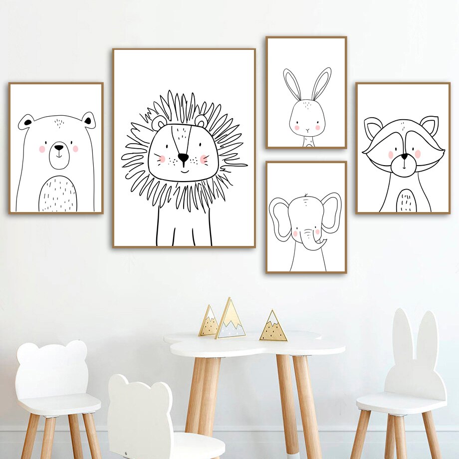 Przytulia Dom | Dekoracyjne Plakaty na Płótnie z Motywem Zwierząt – Canvas Prints do Wnętrz