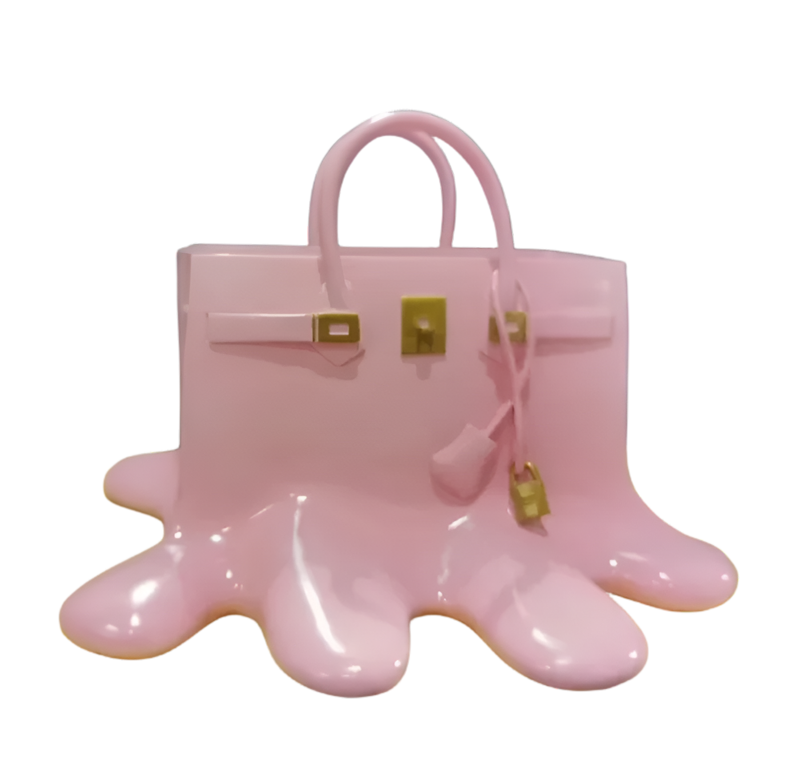 Przytulia Dom | Dekoracyjny Wazon w Kształcie Torebki – Designerski Wazon z Żywicy 28 cm