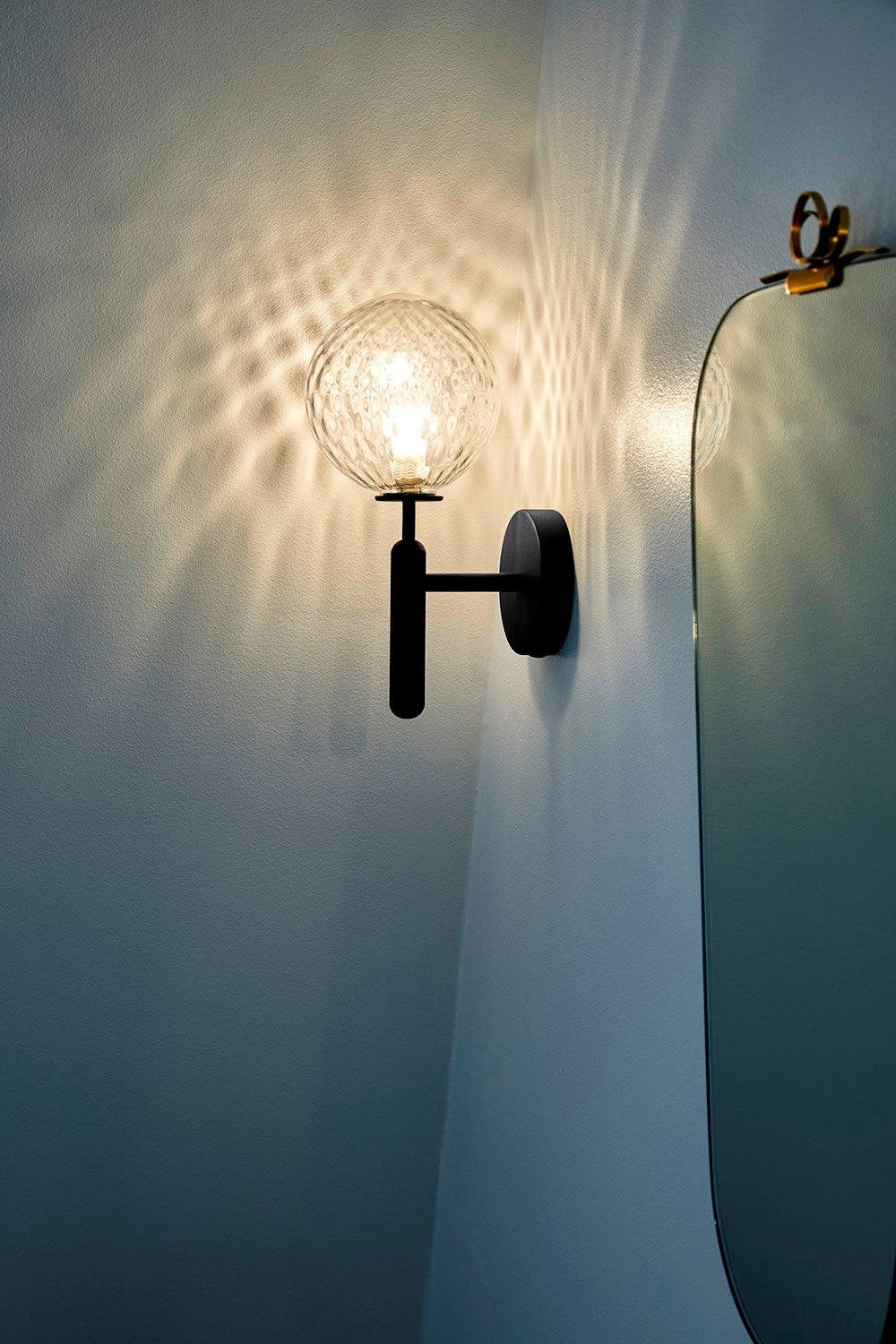 Przytulia Dom | Lampa Ścienna E14 – Skandynawska Lampa Ścienna Mosiądz i Szkło