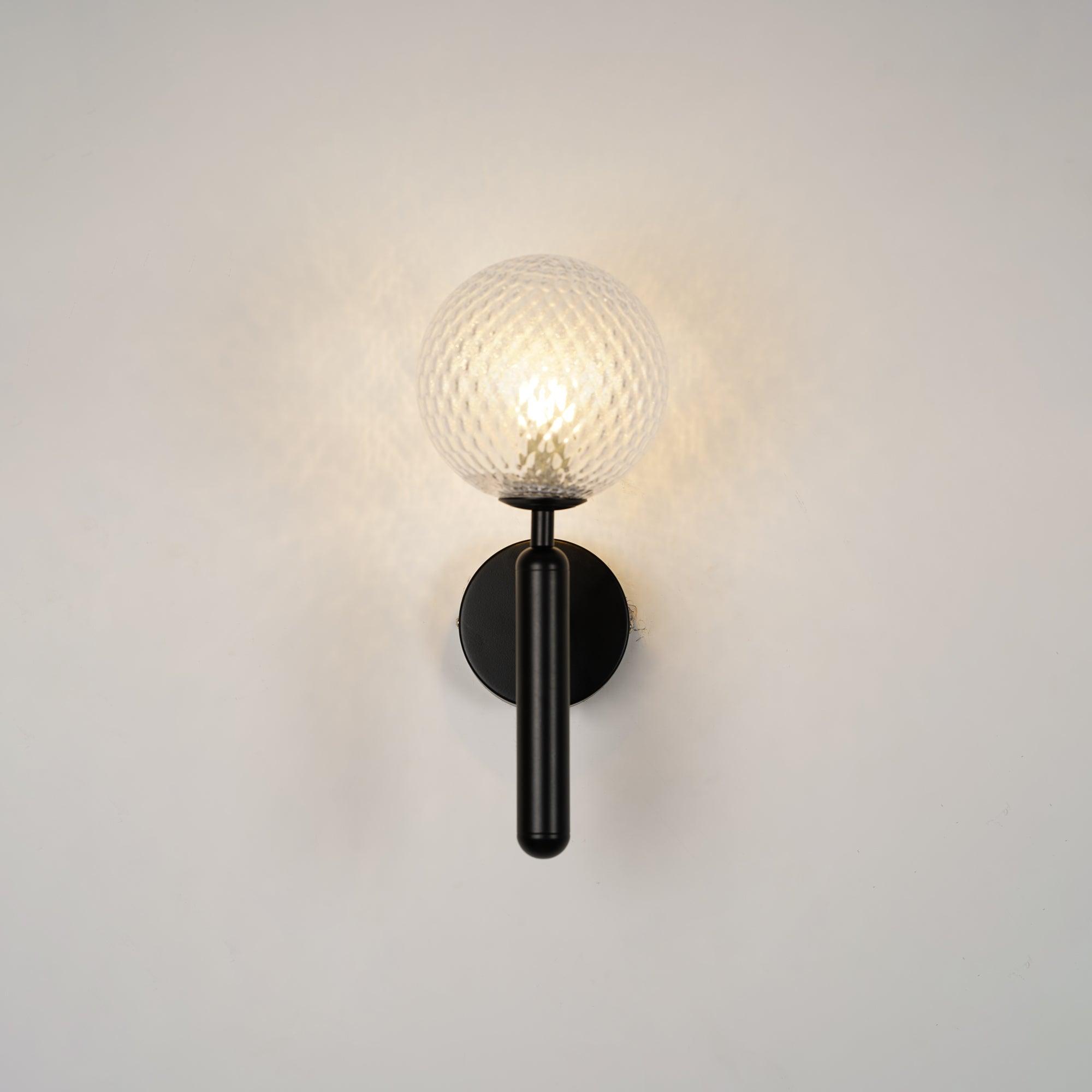 Przytulia Dom | Lampa Ścienna E14 – Skandynawska Lampa Ścienna Mosiądz i Szkło