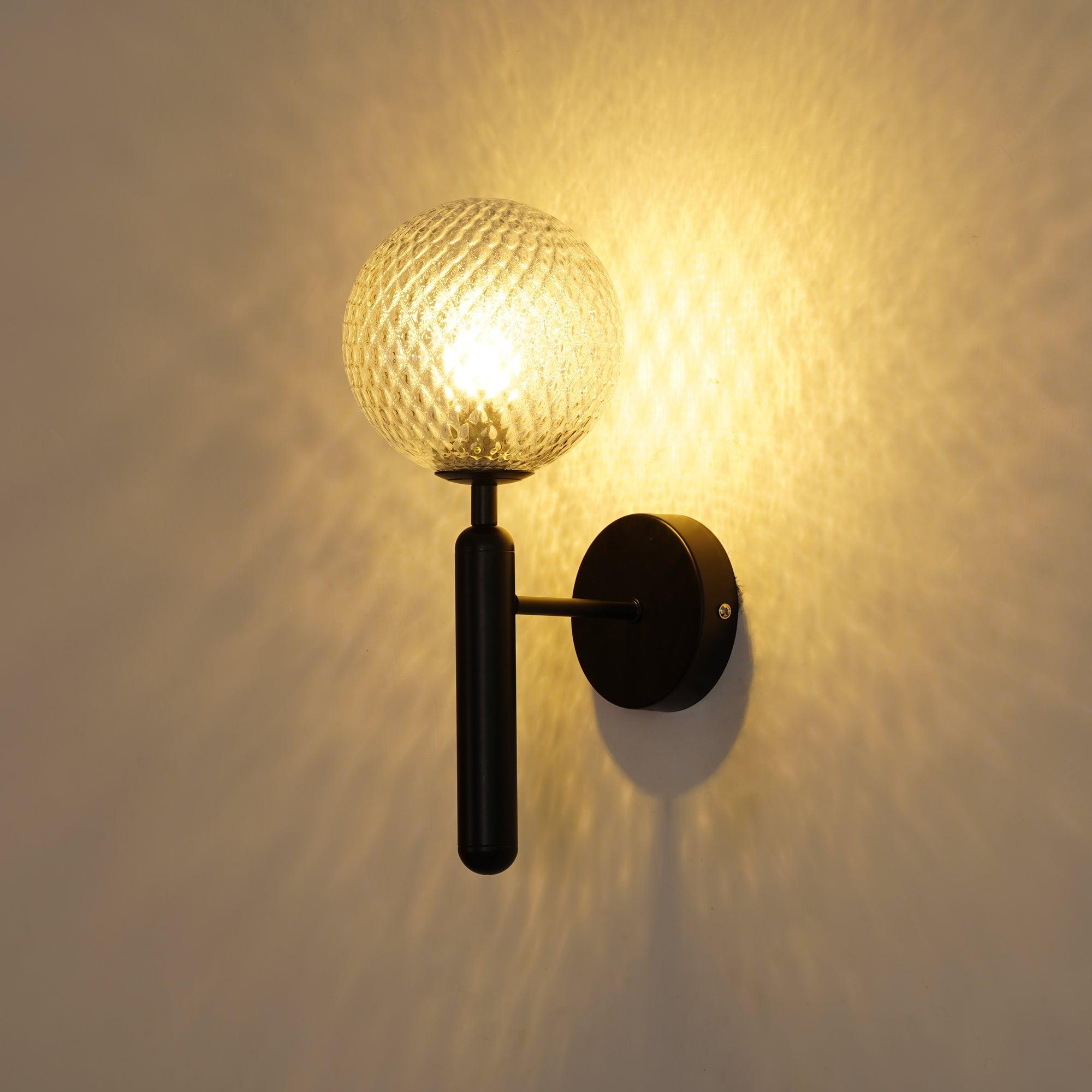 Przytulia Dom | Lampa Ścienna E14 – Skandynawska Lampa Ścienna Mosiądz i Szkło