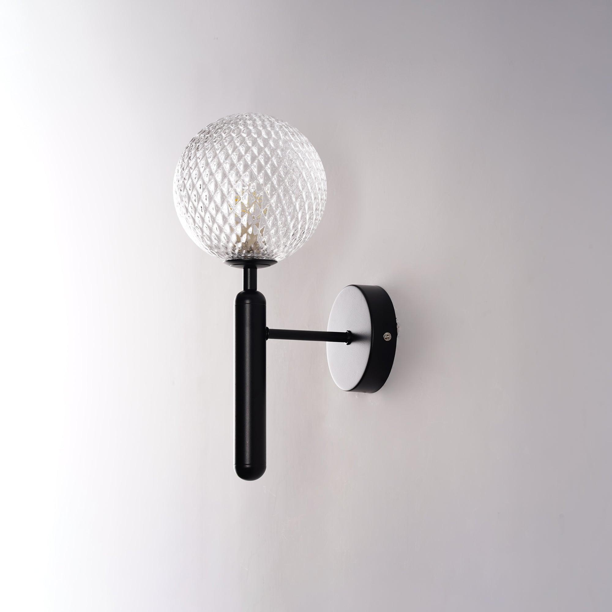 Przytulia Dom | Lampa Ścienna E14 – Skandynawska Lampa Ścienna Mosiądz i Szkło