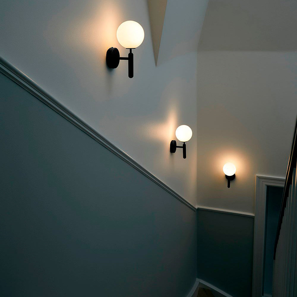 Przytulia Dom | Lampa Ścienna E14 – Skandynawska Lampa Ścienna Mosiądz i Szkło