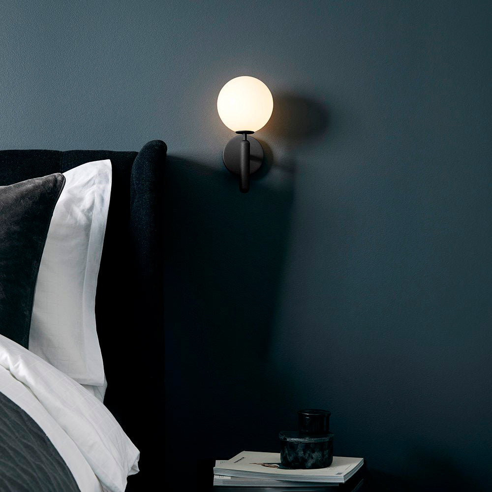 Przytulia Dom | Lampa Ścienna E14 – Skandynawska Lampa Ścienna Mosiądz i Szkło