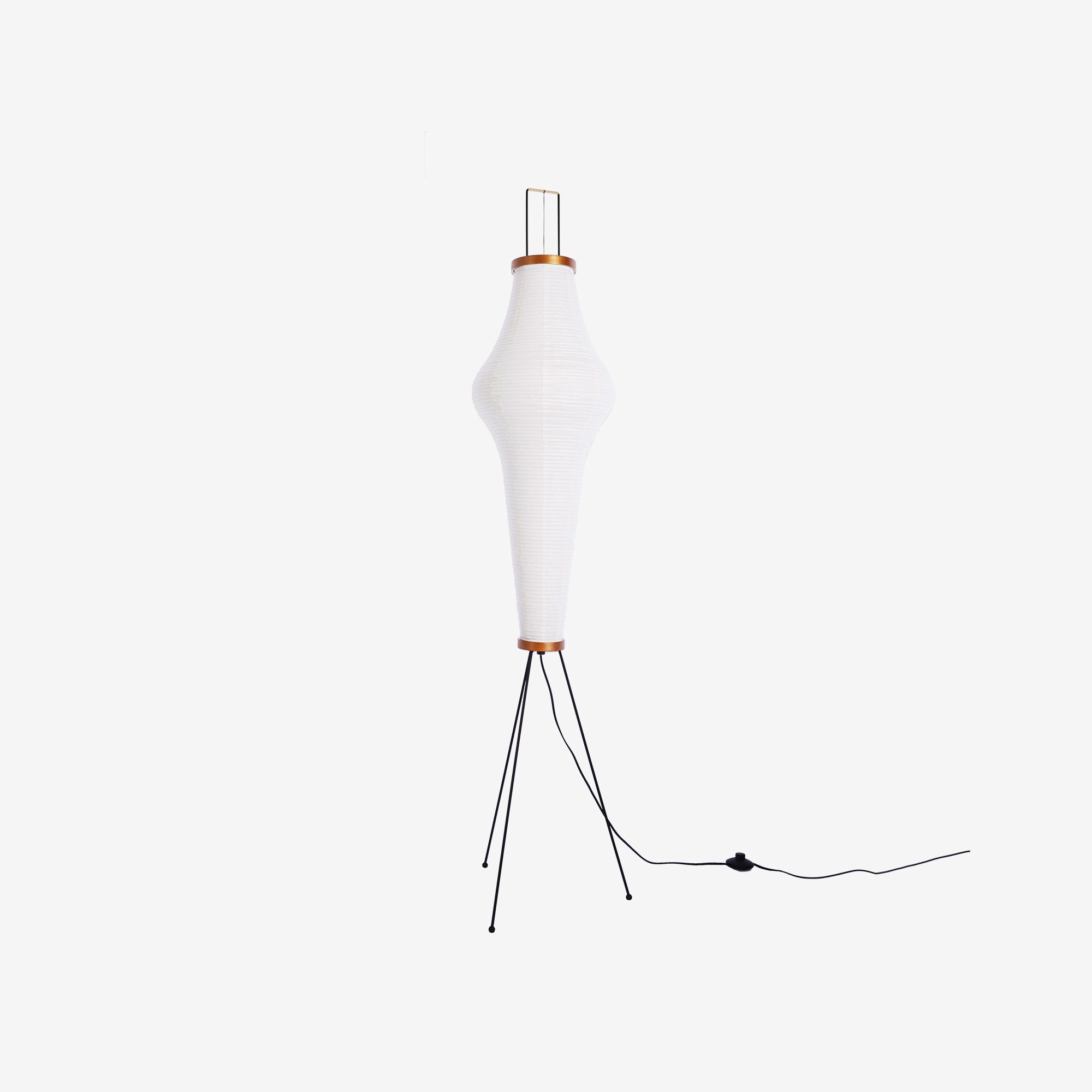 Przytulia Dom | Lampa Podłogowa z Papieru Ryżowego E27 – Designerska Lampa Stojąca Styl Japandi