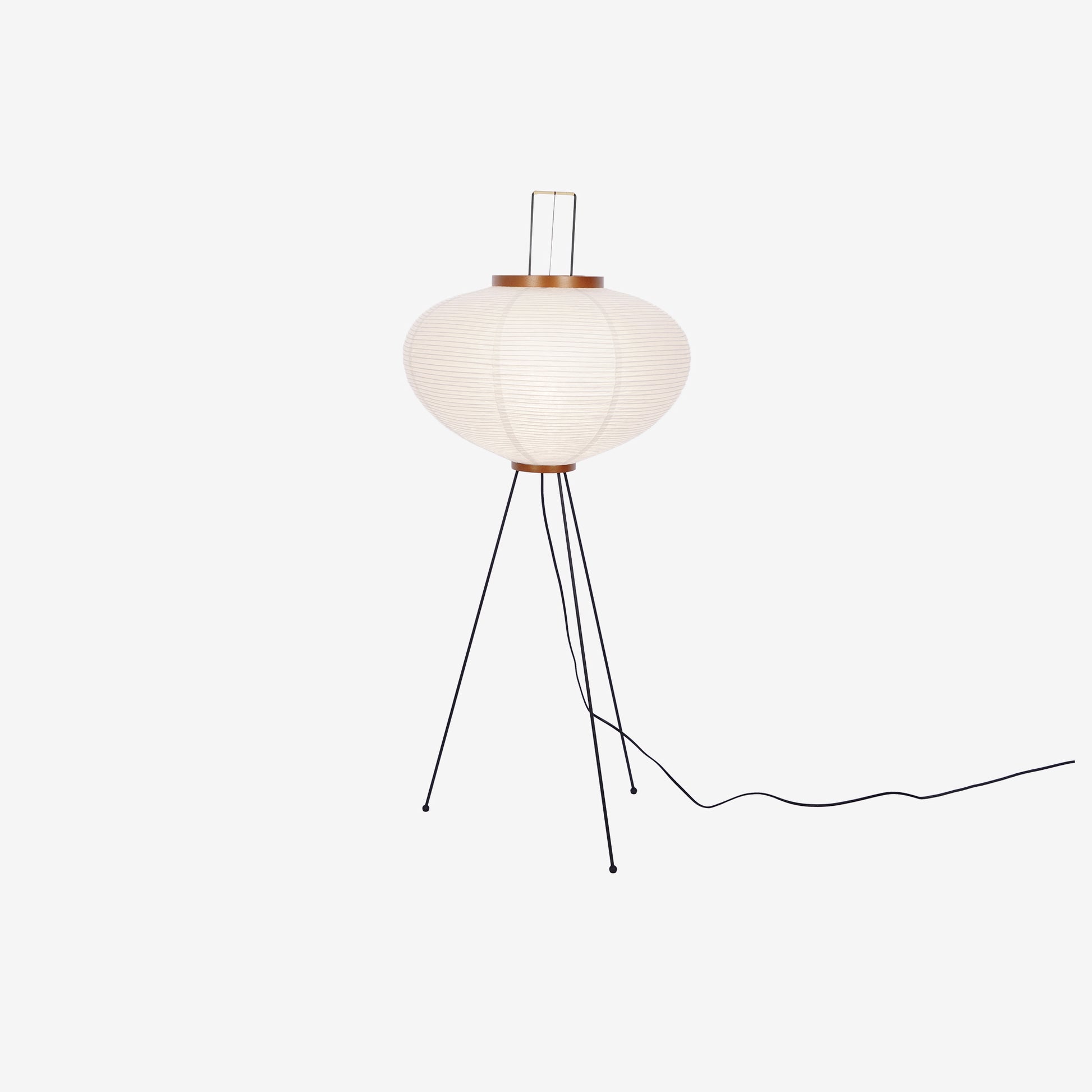 Przytulia Dom | Lampa Podłogowa z Papieru Ryżowego E27 – Designerska Lampa Stojąca Styl Japandi