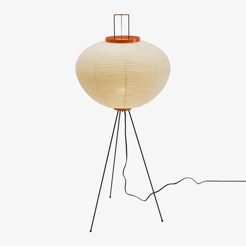 Przytulia Dom | Lampa Podłogowa z Papieru Ryżowego E27 – Designerska Lampa Stojąca Styl Japandi