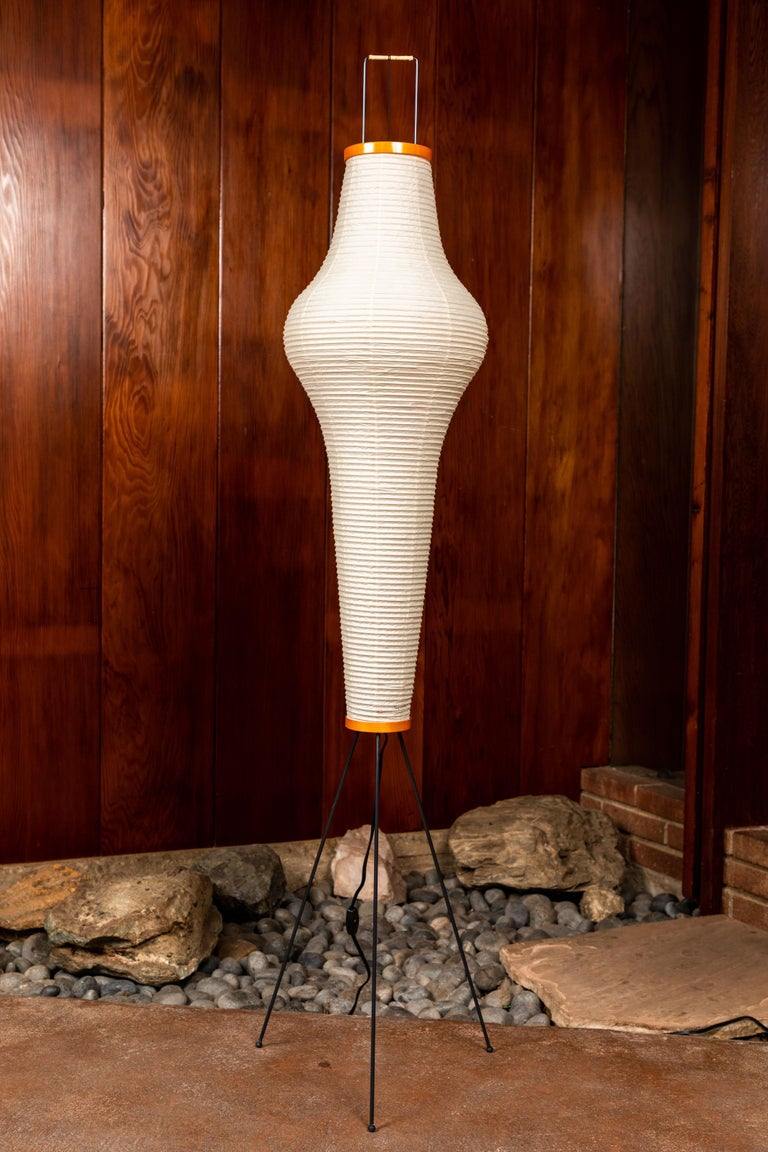 Przytulia Dom | Lampa Podłogowa z Papieru Ryżowego E27 – Designerska Lampa Stojąca Styl Japandi