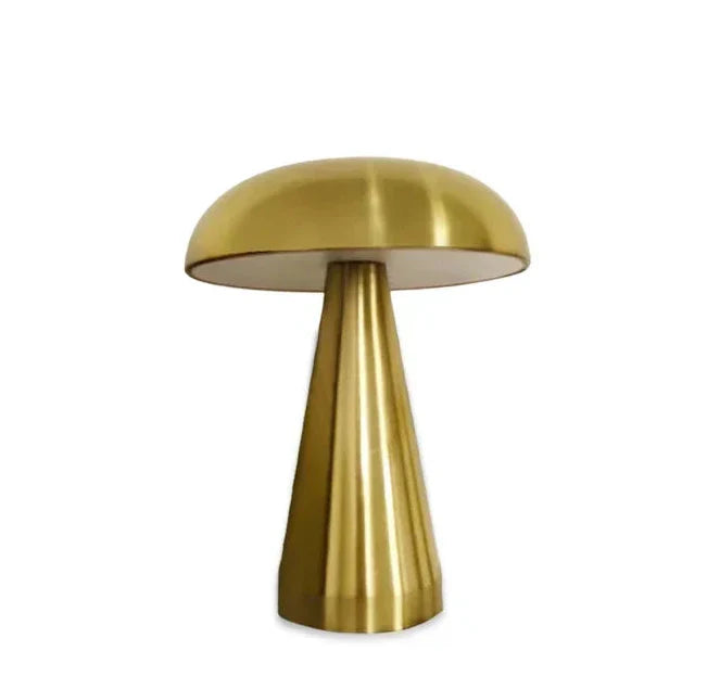 Przytulia Dom | Retro Lampa Stołowa LED Grzybek – Bezprzewodowa, Dimmable, Dotykowa USB