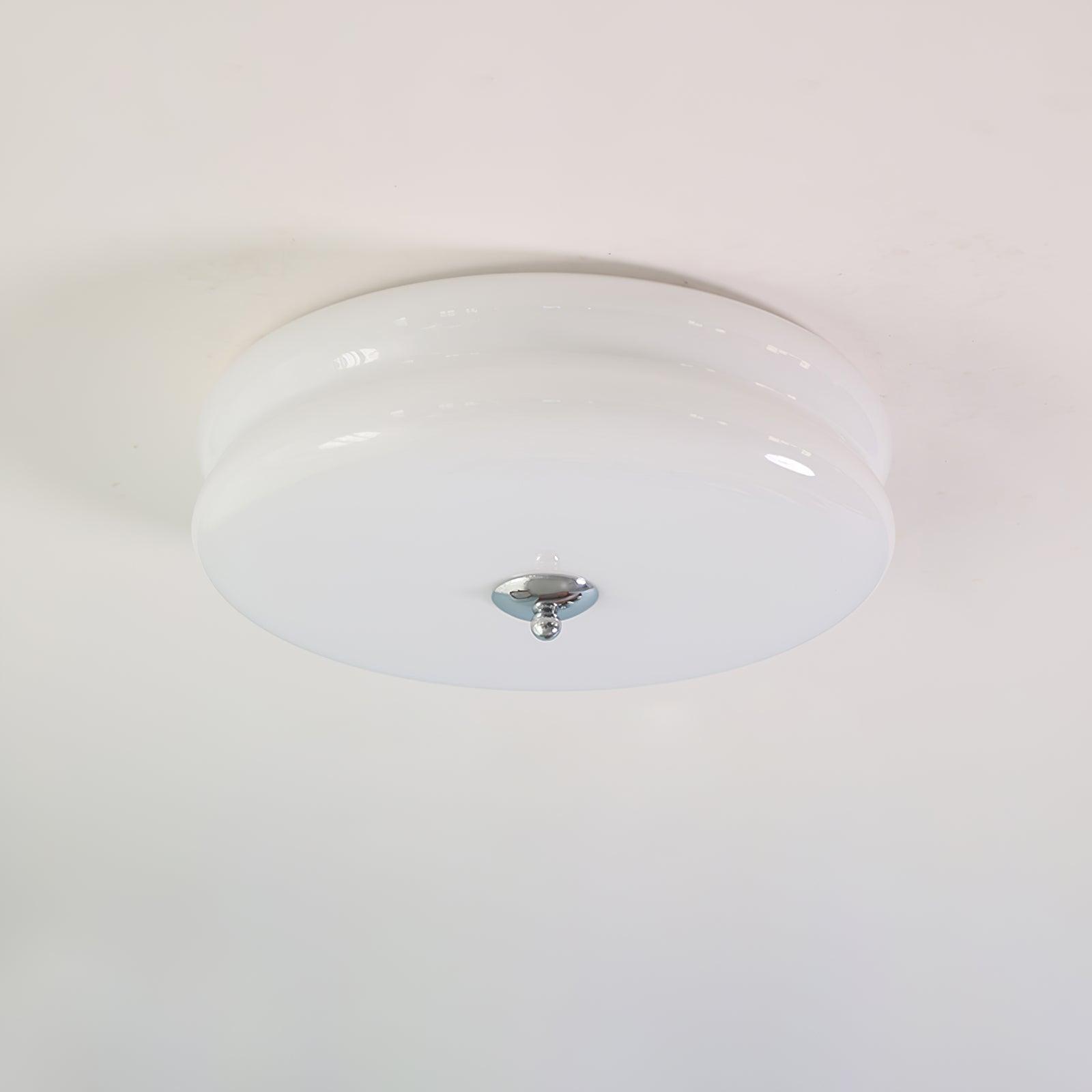 Przytulia Dom | Art Deco Vintage Lampa Sufitowa LED 24W – Plafon Szklany 3000K–6000K