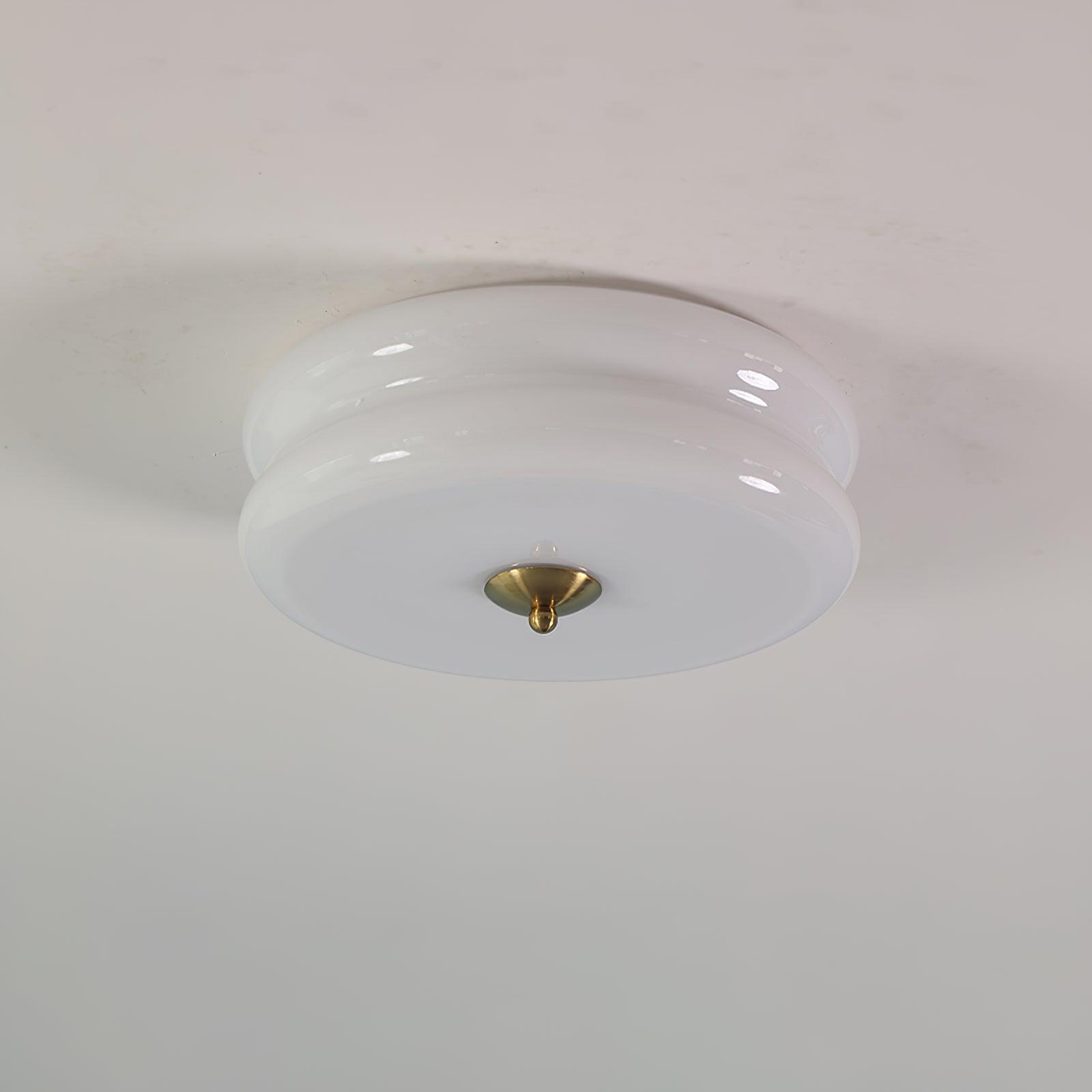 Przytulia Dom | Art Deco Vintage Lampa Sufitowa LED 24W – Plafon Szklany 3000K–6000K