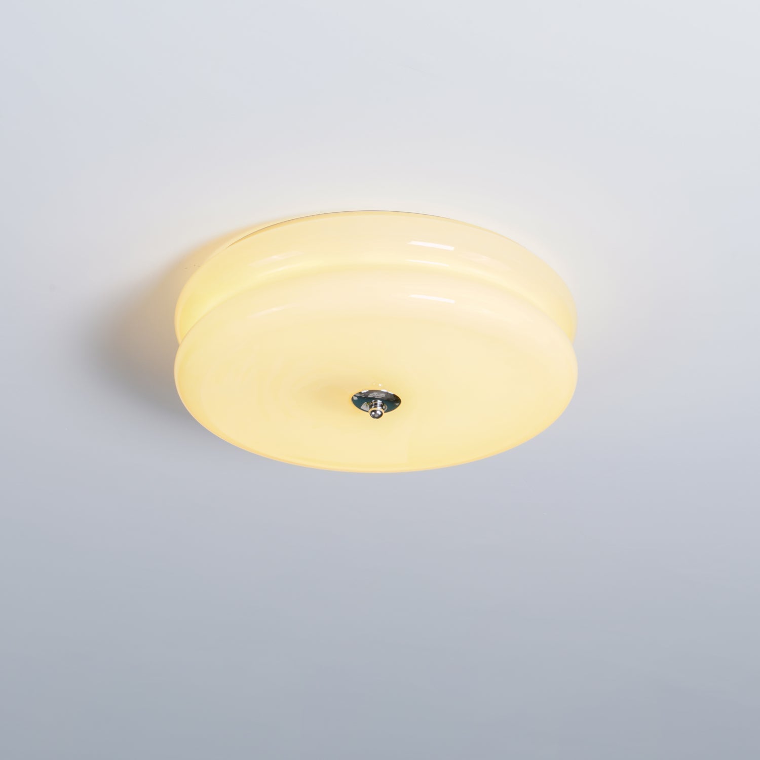 Przytulia Dom | Art Deco Vintage Lampa Sufitowa LED 24W – Plafon Szklany 3000K–6000K