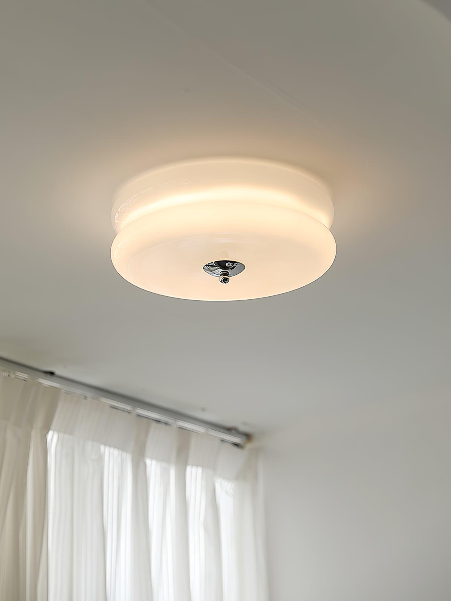 Przytulia Dom | Art Deco Vintage Lampa Sufitowa LED 24W – Plafon Szklany 3000K–6000K