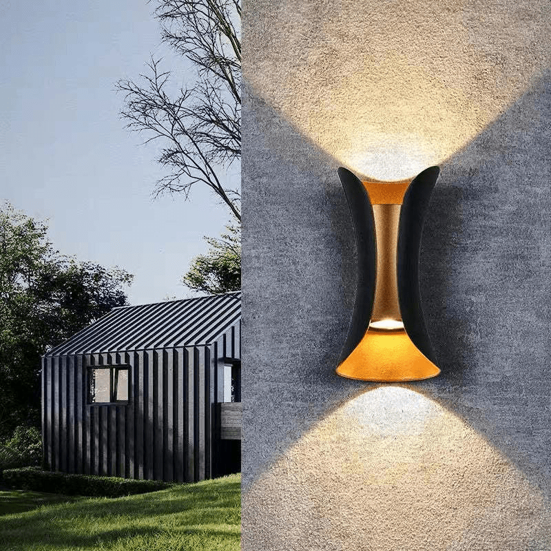 Przytulia Dom | Wodoodporna Lampa Ścienna Zewnętrzna z Aluminium – Nowoczesny Kinkiet LED