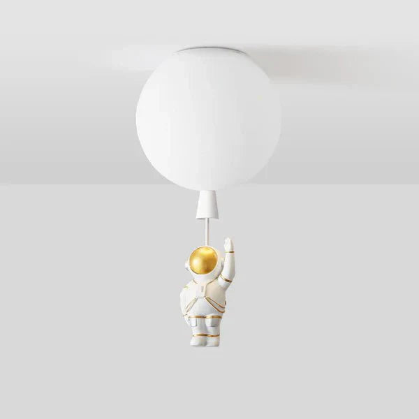 Przytulia Dom | Lampa Sufitowa LED Księżyc i Astronauta – Dekoracyjny Plafon E27