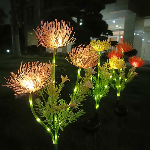 Przytulia Dom | Lampa Dekoracyjna LED Kwiaty Fairy 75 cm – Ozdobna Lampa Stołowa/Stojąca ze Stali Nierdzewnej