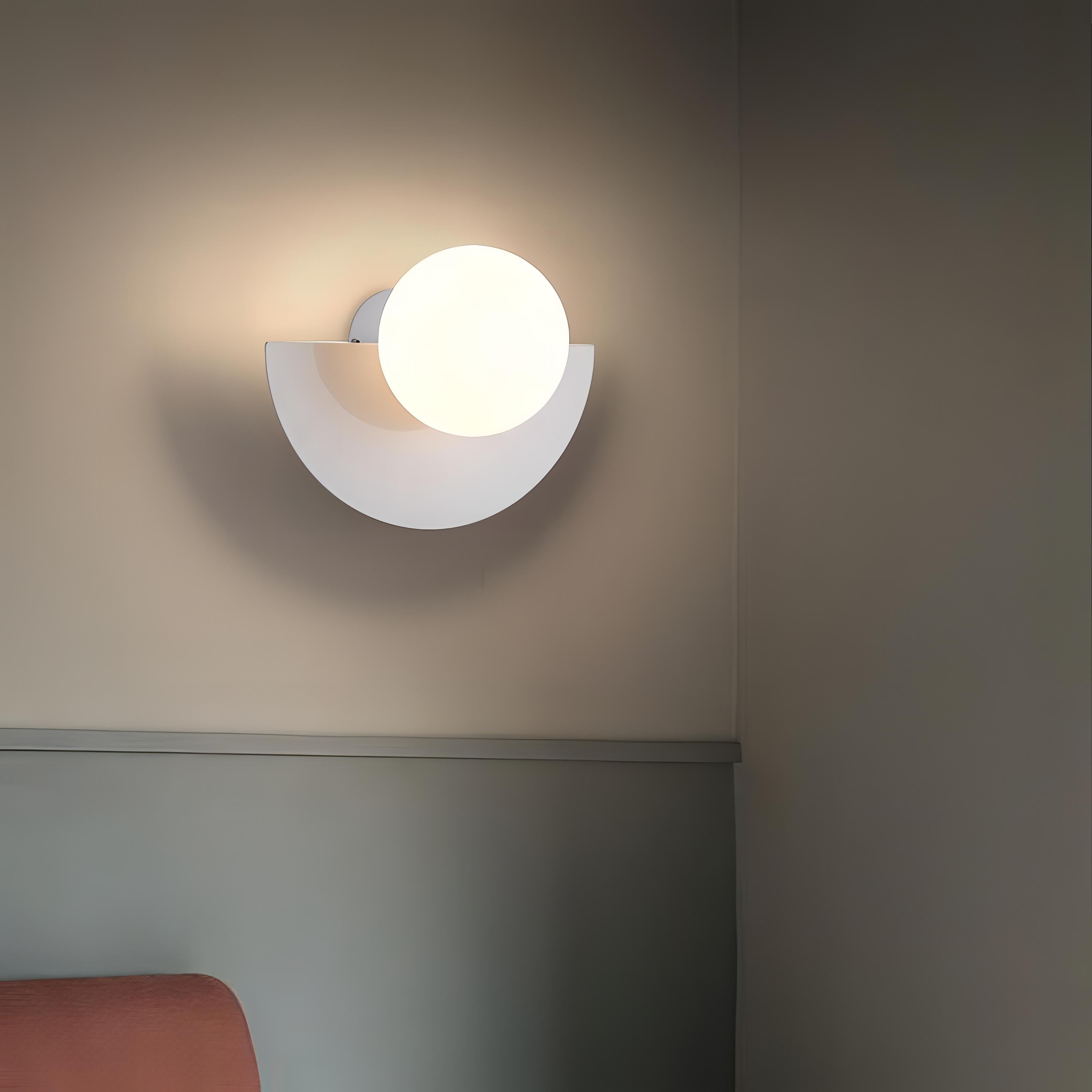 Przytulia Dom | Skandynawska Lampa Ścienna Półokrągła LED G9 – Nowoczesna Lampa Wewnętrzna
