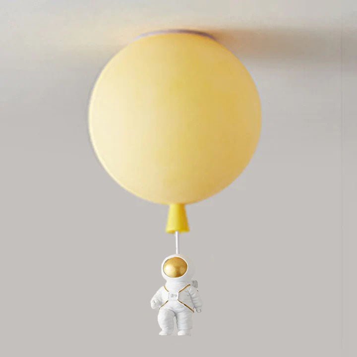 Przytulia Dom | Lampa Sufitowa LED Księżyc i Astronauta – Dekoracyjny Plafon E27
