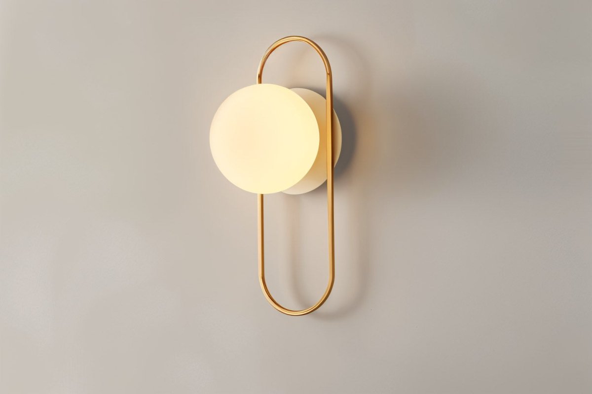 Przytulia Dom | Lampa Ścienna LED G9 – Elegancka Lampa Ścienna Metal i Szkło (Czarna/Złota)