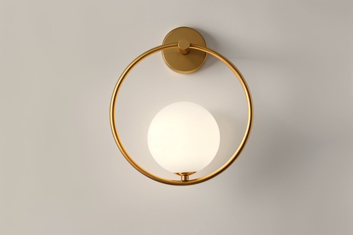 Przytulia Dom | Lampa Ścienna LED G9 – Elegancka Lampa Ścienna Metal i Szkło (Czarna/Złota)