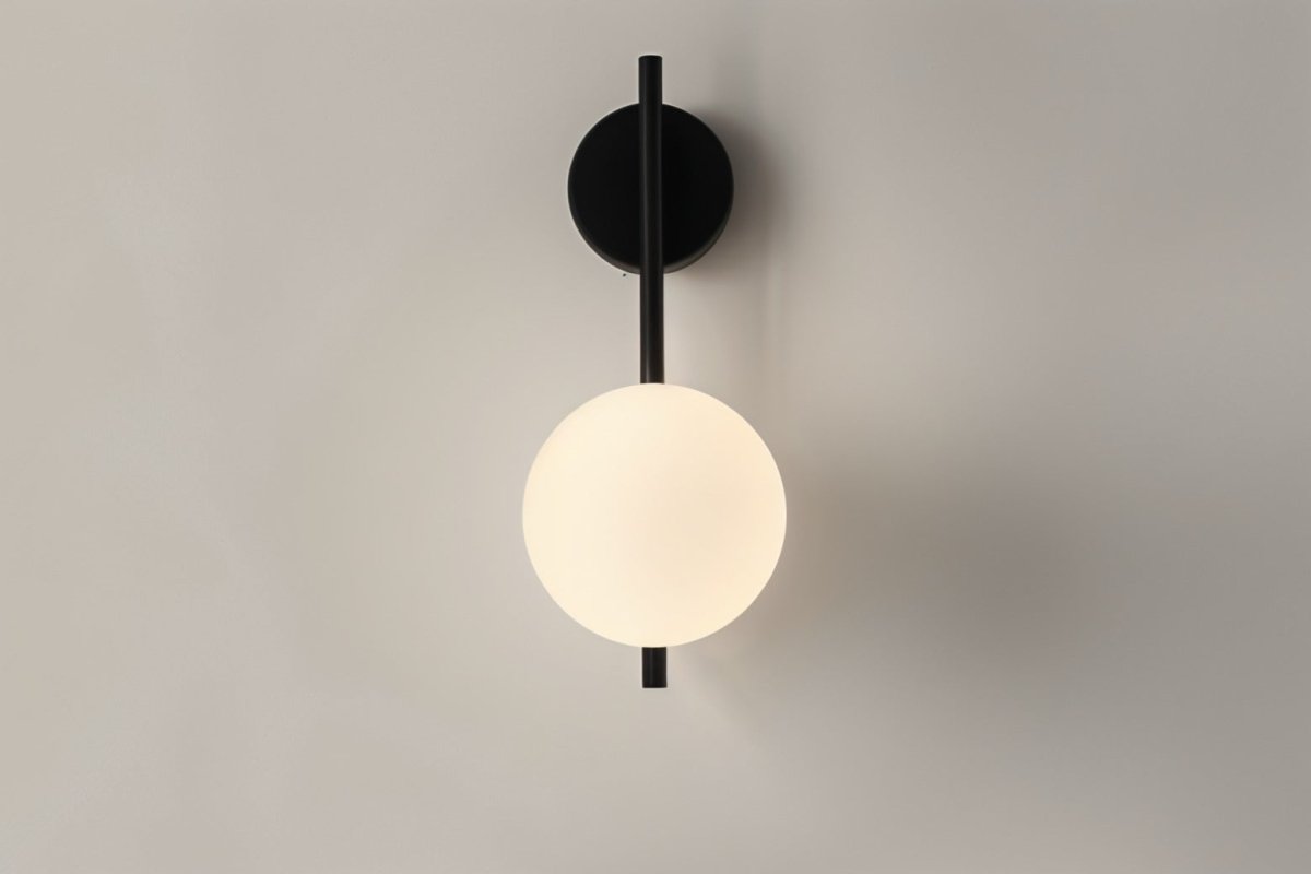Przytulia Dom | Lampa Ścienna LED G9 – Elegancka Lampa Ścienna Metal i Szkło (Czarna/Złota)