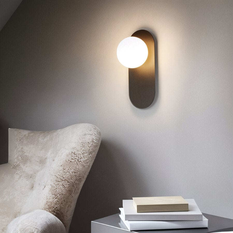 Przytulia Dom | Lampa Ścienna LED G9 – Elegancka Lampa Ścienna Metal i Szkło (Czarna/Złota)