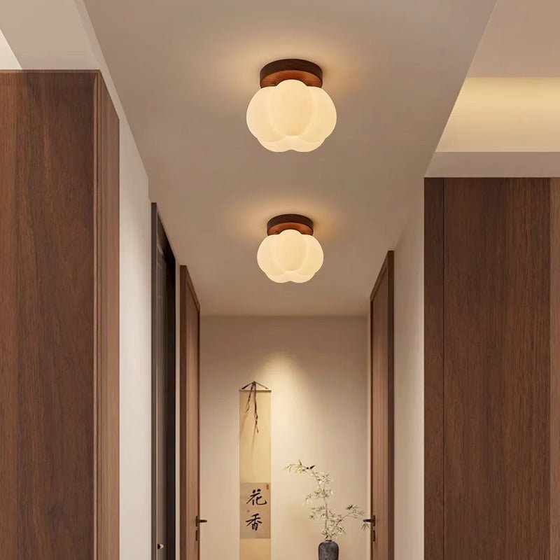 Przytulia Dom | Lampa Sufitowa LED – Dekoracyjny Plafon w Kształcie Dyni 3000K/4000K