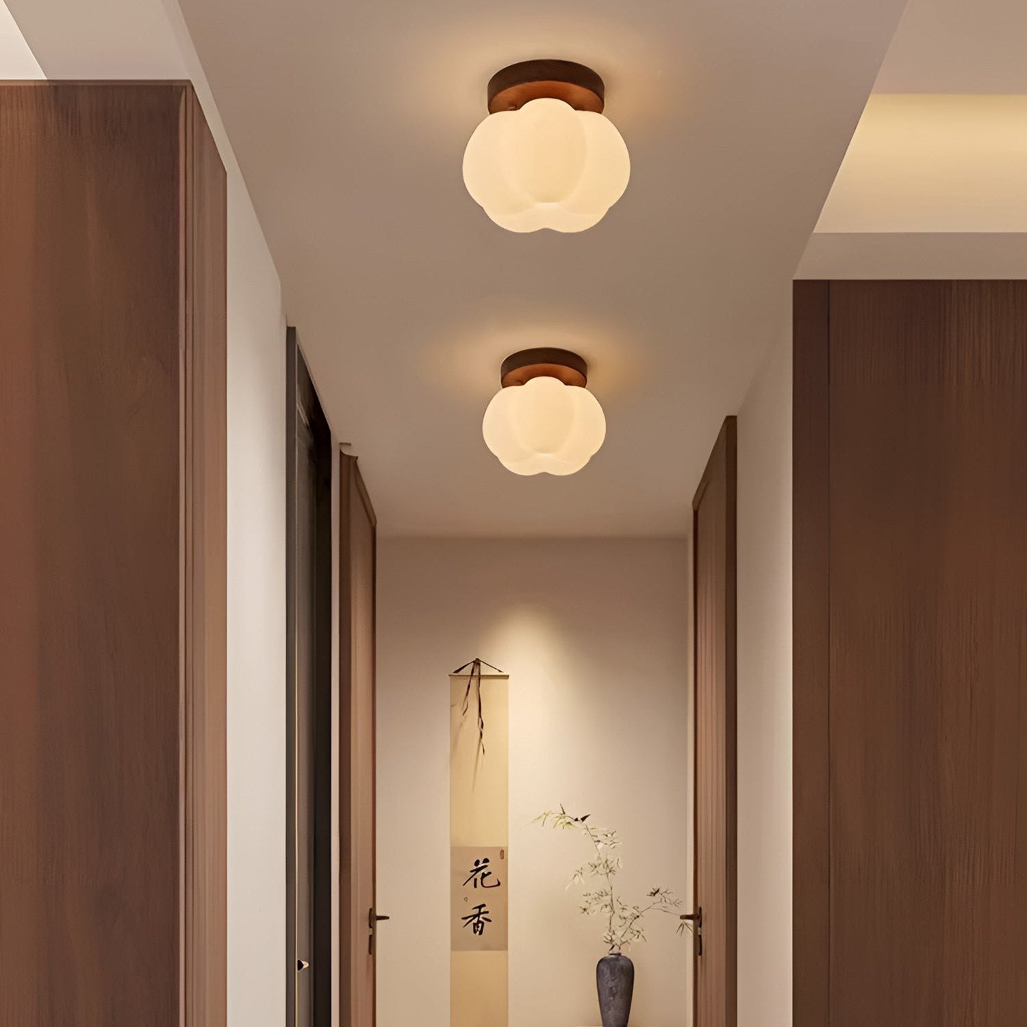Przytulia Dom | Lampa Sufitowa LED – Dekoracyjny Plafon w Kształcie Dyni 3000K/4000K