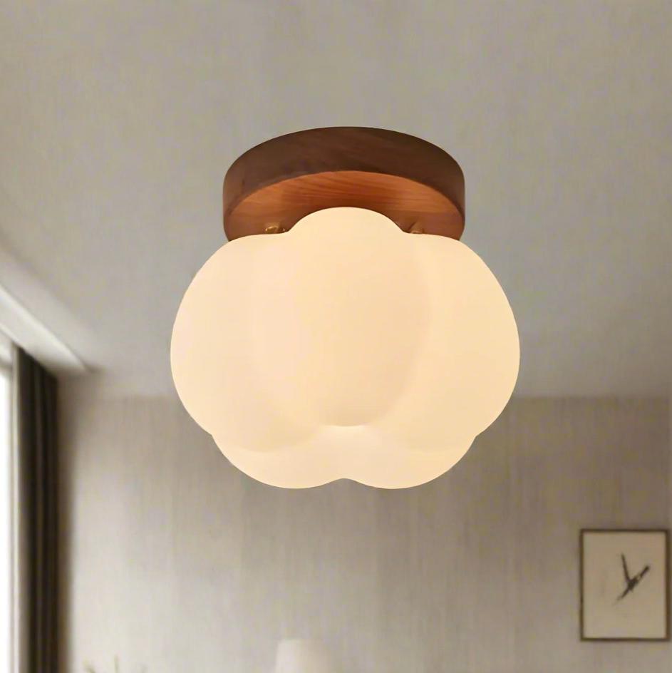 Przytulia Dom | Lampa Sufitowa LED – Dekoracyjny Plafon w Kształcie Dyni 3000K/4000K