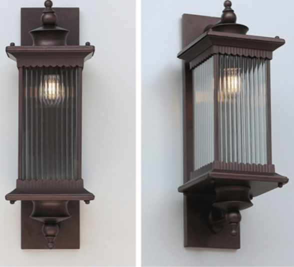 Przytulia Dom | Prostokątna Lampa Ścienna Zewnętrzna – Vintage Kinkiet Ogrodowy E27